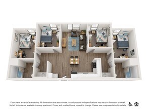 A - 4x2 Private floor plan
